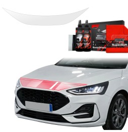 Panserbeskytter Ford Focus ST-Line X Facelift 2021 - 2025 │ PPF beskyttelsesfolie Gjennomsiktig BodyShield