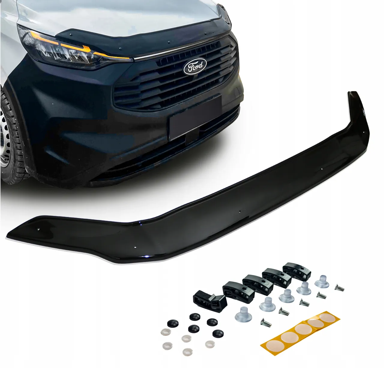 Panserbeskytter Ford Transit Custom II / Tourneo Custom II 2023 -> │ Bonnet Guard