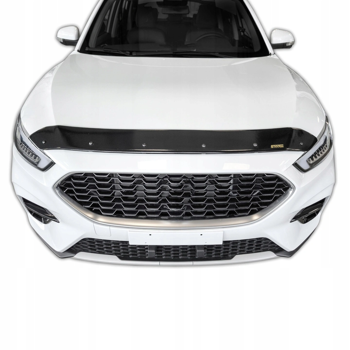 Panserbeskytter MG ZS I 2019 - 2024 / MG ZS EV 2018 - 2024  │ Steinsprutbeskytter Black Bonnet Guard Protector – bilde 2