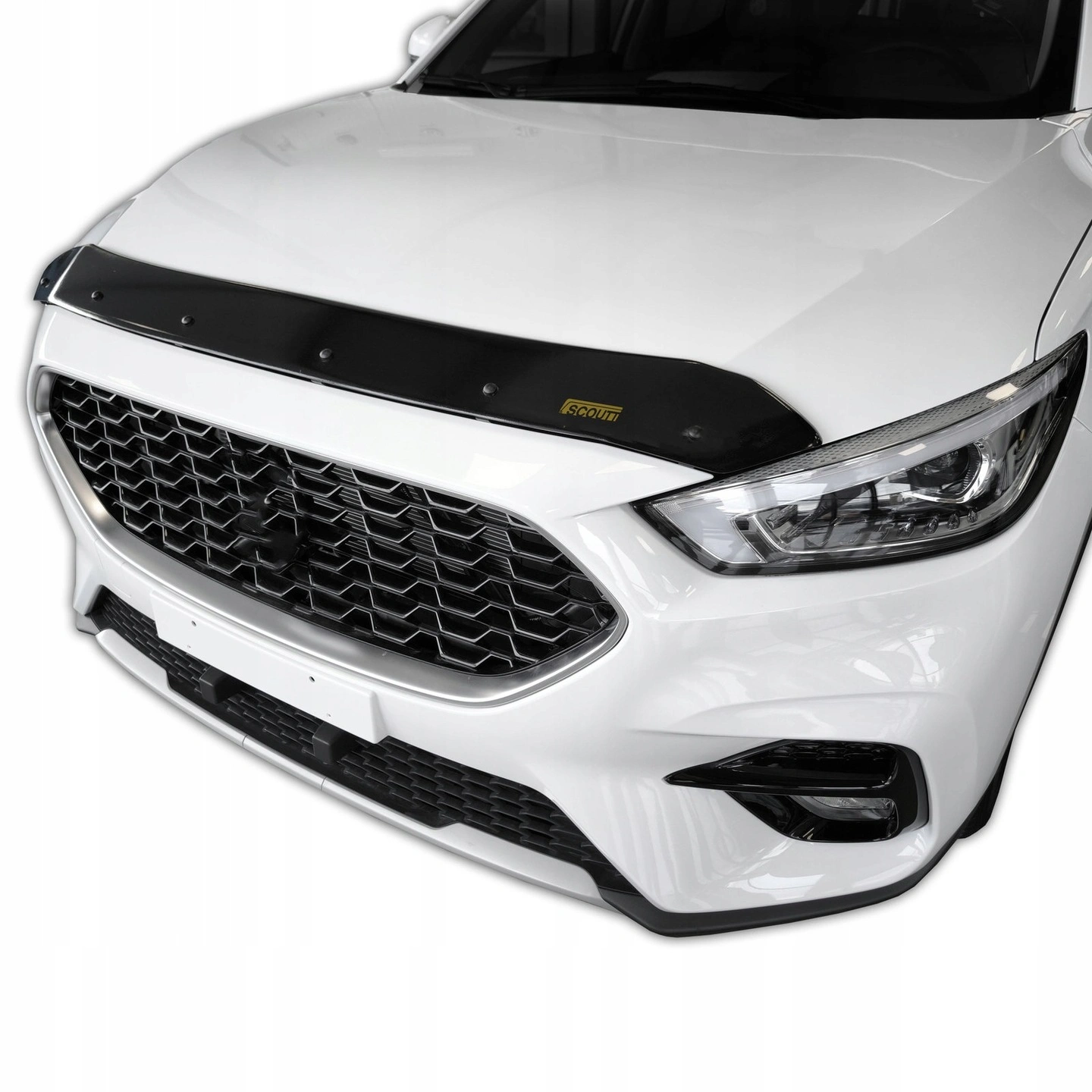 Panserbeskytter MG ZS I 2019 - 2024 / MG ZS EV 2018 - 2024  │ Steinsprutbeskytter Black Bonnet Guard Protector – bilde 3