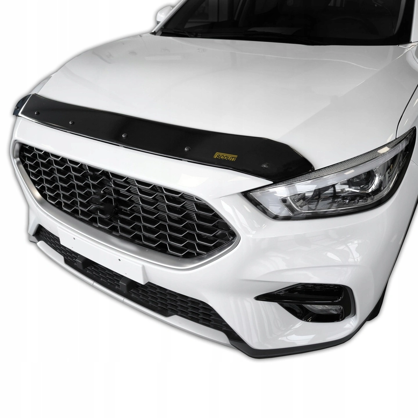 Panserbeskytter MG ZS I 2019 - 2024 / MG ZS EV 2018 - 2024  │ Steinsprutbeskytter Black Bonnet Guard Protector – bilde 5