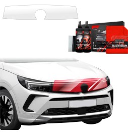 Panserbeskytter Opel Grandland 2021 - 2024 │ PPF beskyttelsesfolie Gjennomsiktig BodyShield