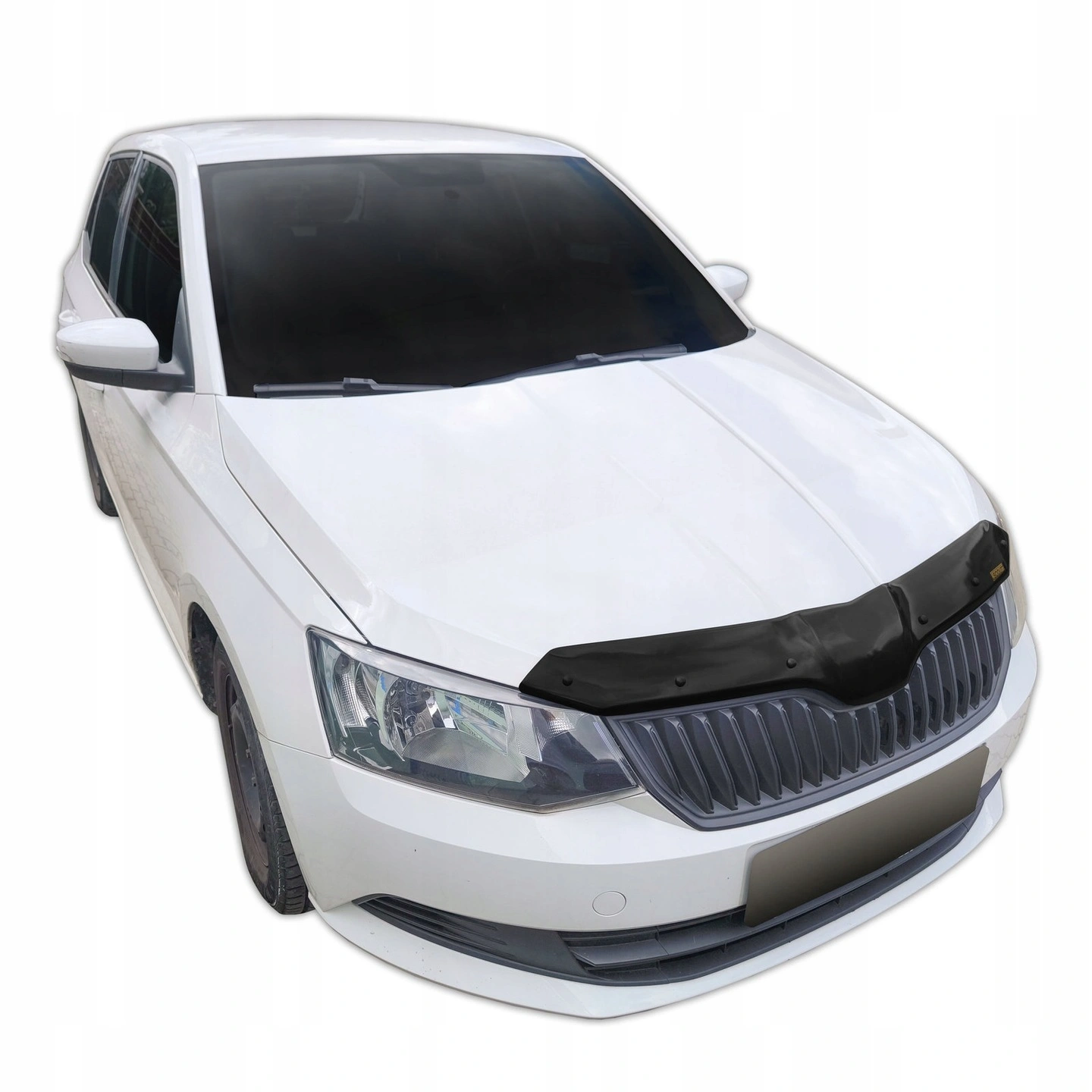 Panserbeskytter Skoda Fabia 2014 - 2021 │ Steinsprutbeskytter Black Bonnet Guard Protector