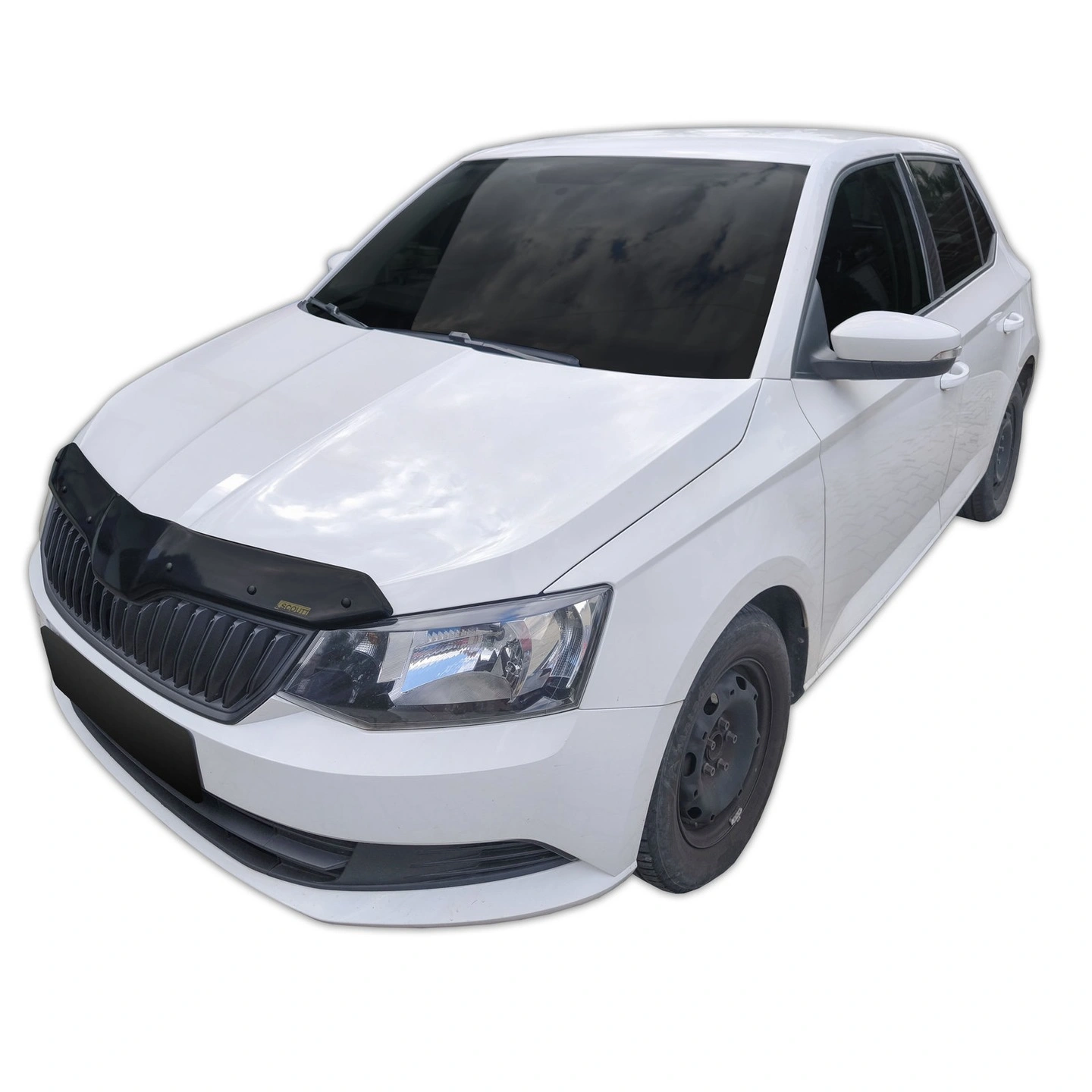 Panserbeskytter Skoda Fabia 2014 - 2021 │ Steinsprutbeskytter Black Bonnet Guard Protector – bilde 3
