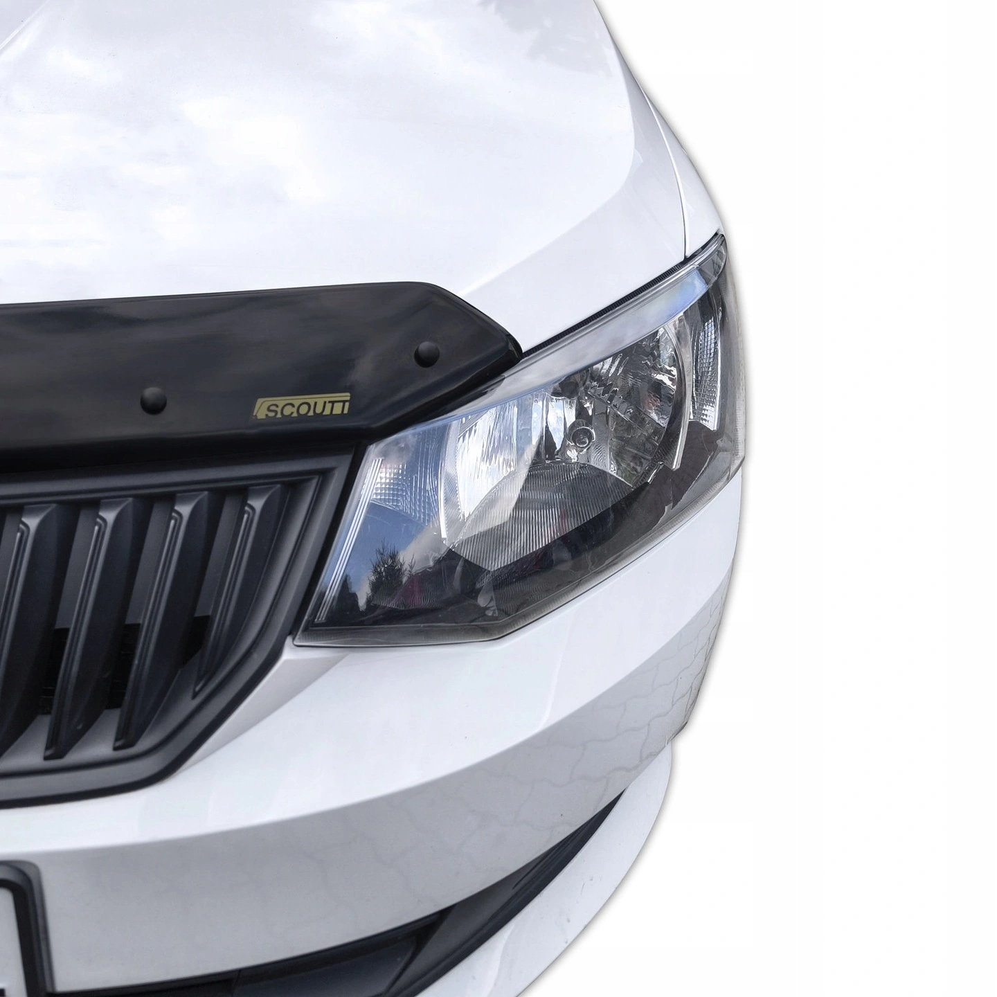 Panserbeskytter Skoda Fabia 2014 - 2021 │ Steinsprutbeskytter Black Bonnet Guard Protector – bilde 5