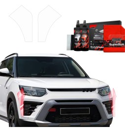 Panserbeskytter SsangYong Tivoli 2023 - 2025 │ PPF beskyttelsesfolie Gjennomsiktig BodyShield