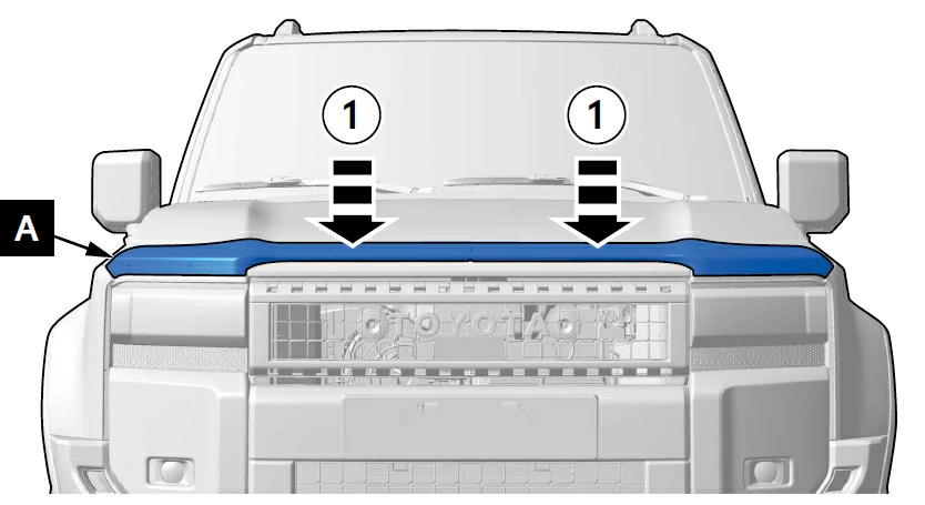 Panserbeskytter Toyota Land Cruiser 250 2024 -> │ Genuine® Hood Guard – bilde 3