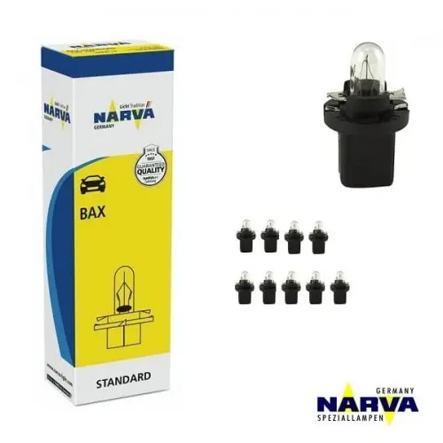 Pære BX8,5d instrumentbelysning | sett 10 stk. Image 1