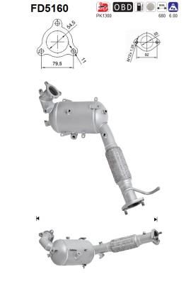 Partikelfilter DPF Mitsubishi Outlander III 2012 - 2015 │ 2.2 DID – bilde 2