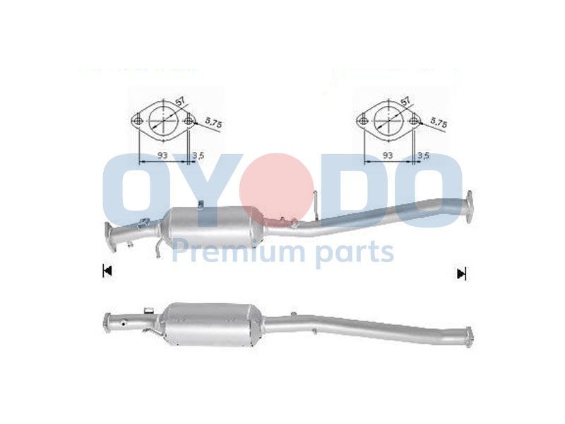 Partikkelfilter DPF Mitsubishi ASX I 1.8 DI-D 2010 - 2023 │ Oyodo Diesel particulate filter Image 1