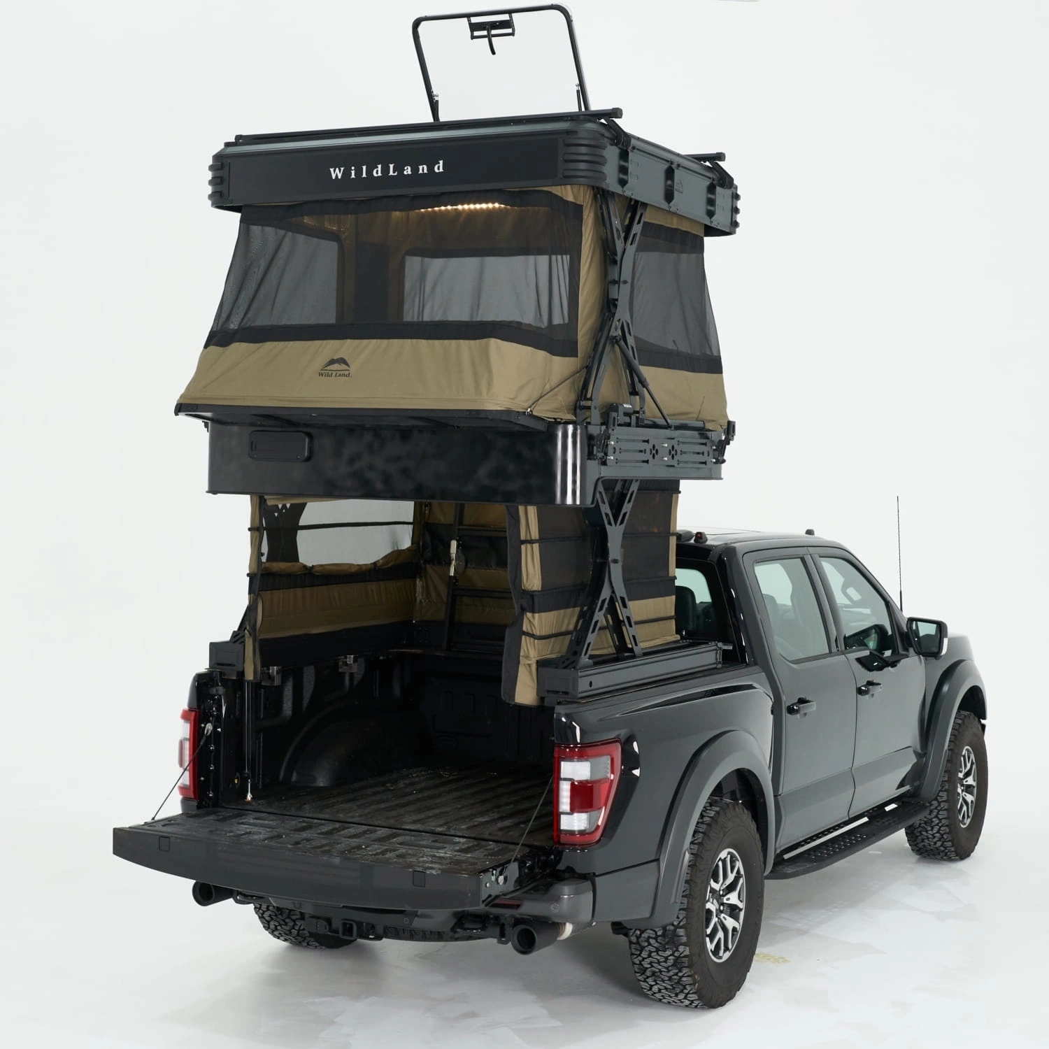 Pickup-telt Wild Land Wingman │ Telt for lasteplan - Premium Adventure elektrisk campingmodul - 2-3 personer