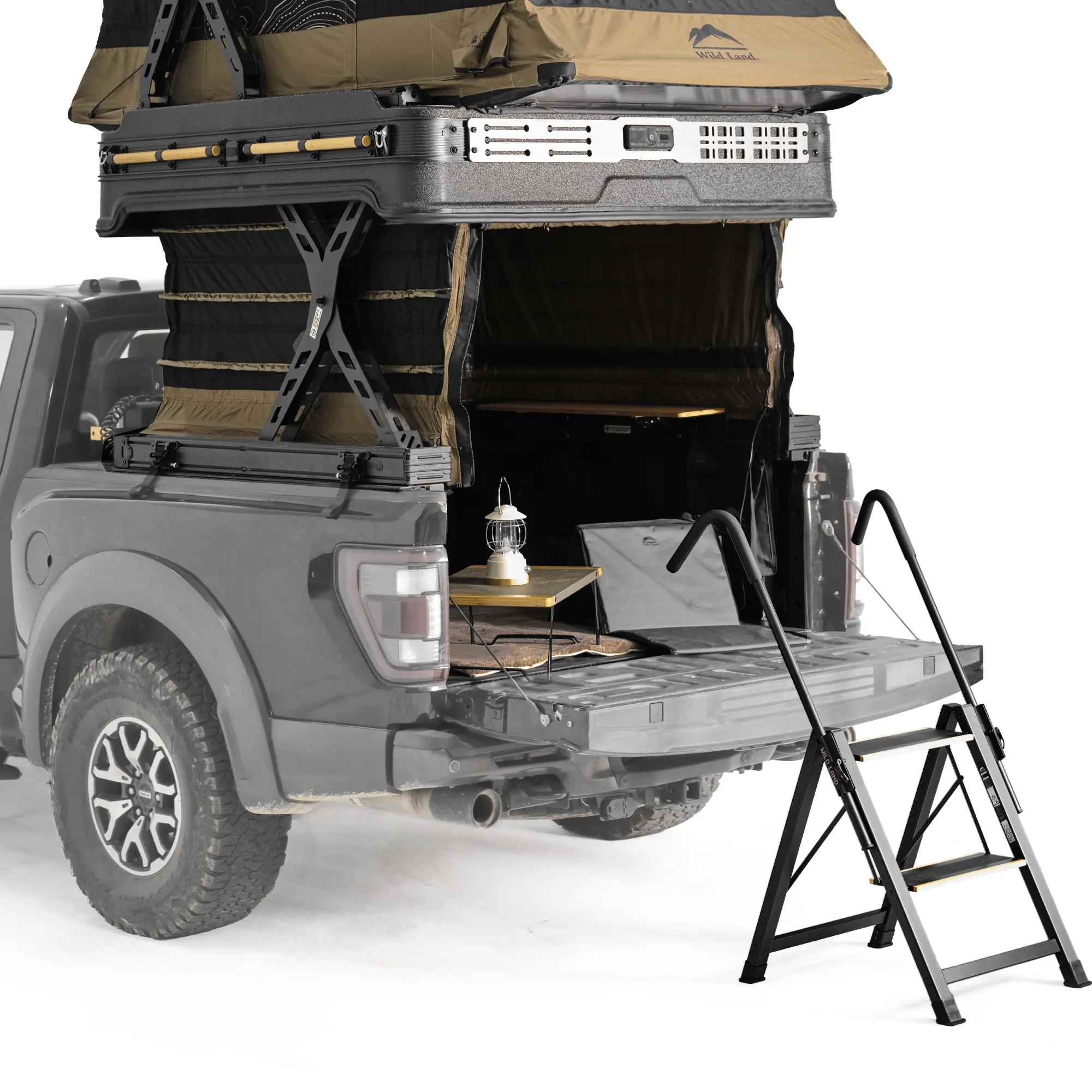 Pickup-telt Wild Land Wingman │ Telt for lasteplan - Premium Adventure elektrisk campingmodul - 2-3 personer – bilde 18