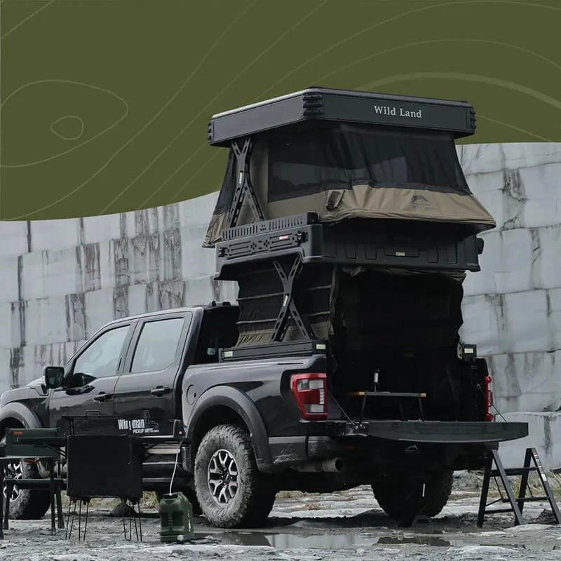 Pickup-telt Wild Land Wingman │ Telt for lasteplan - Premium Adventure elektrisk campingmodul - 2-3 personer – bilde 24