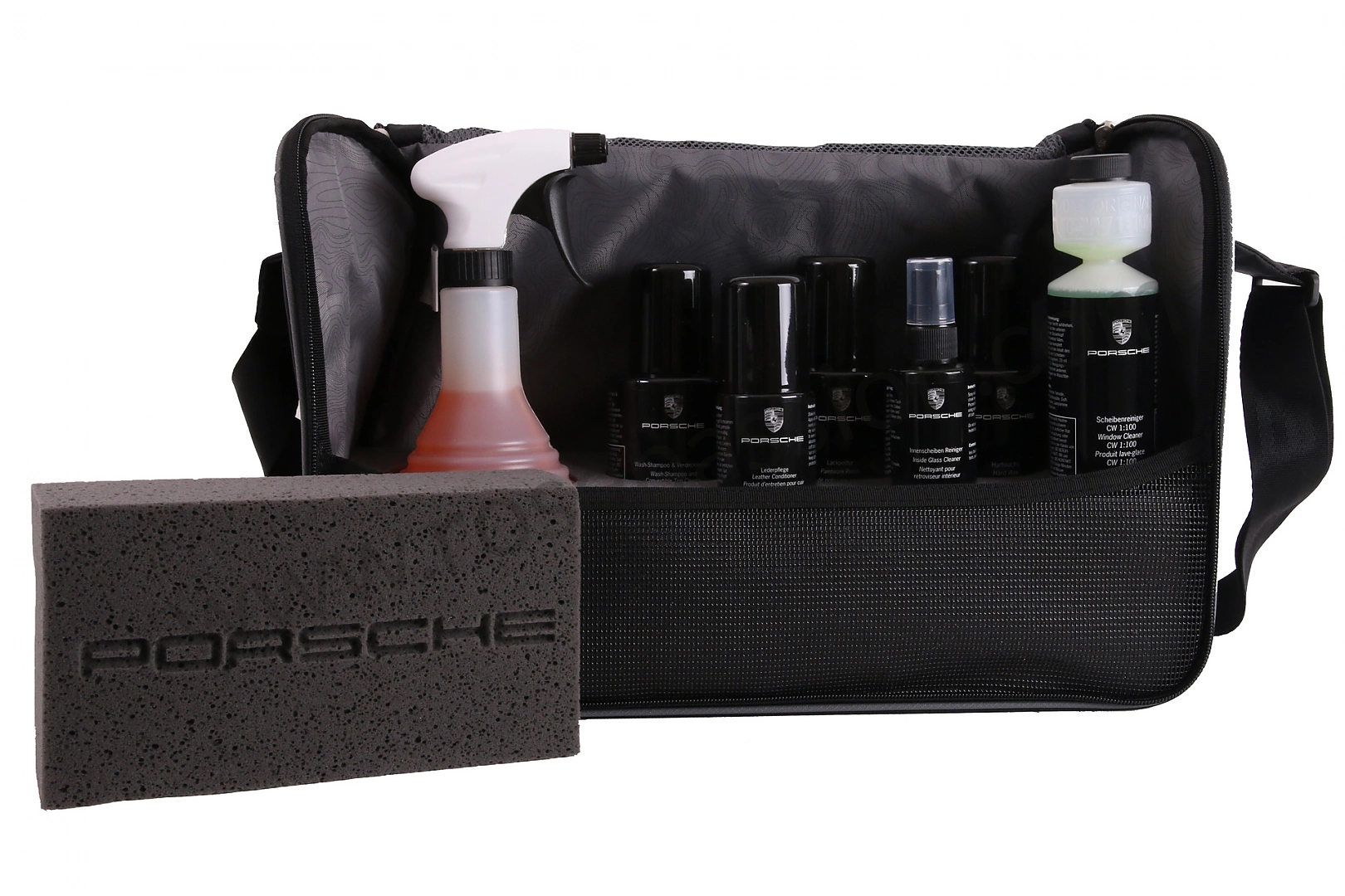 Pleiesett Porsche Interiør og eksteriør │ Genuine® Tequipment Service Care kit complete with bag – bilde 2