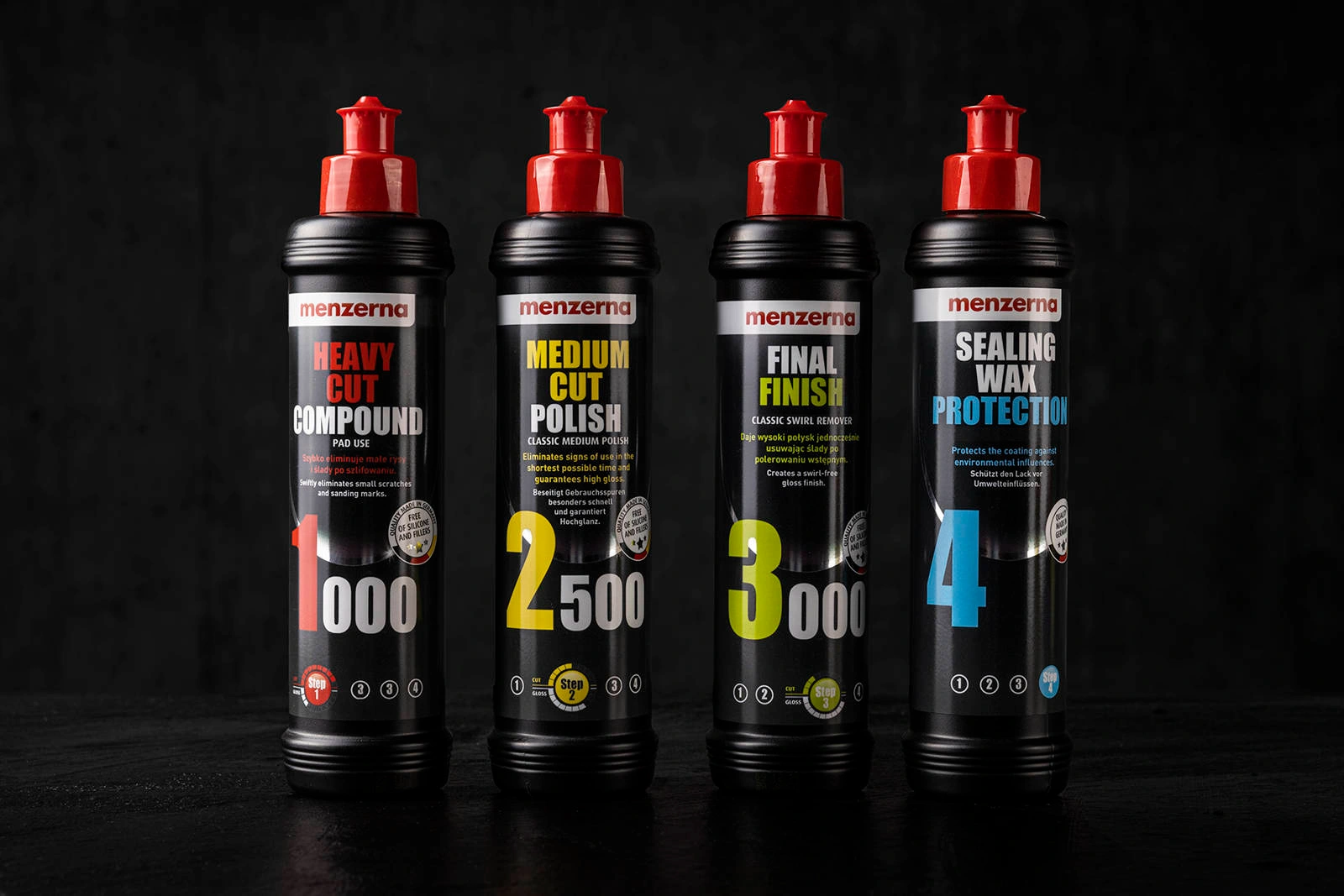 Poleringspakke Menzerna Polishing Kit 4 Stage │ Poleringsmiddel og Poleringsputer + Carnauba voks Image 8