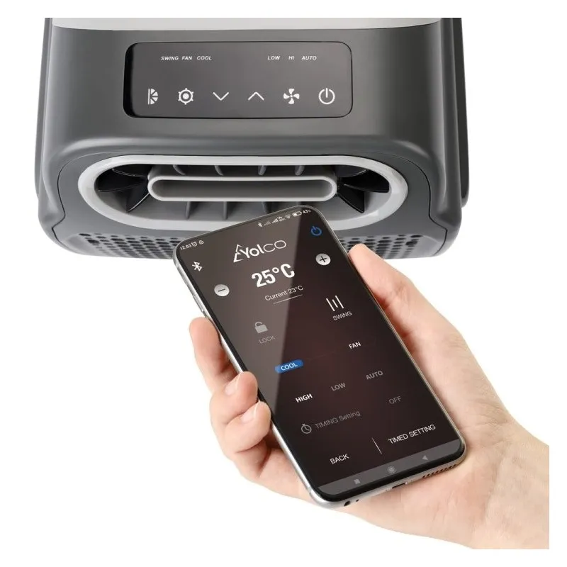 Portabelt klimaanlegg Yolco TC390 │ 1000 W kjøleeffekt - 24V/230V, Bluetooth og fjernkontroll – bilde 2