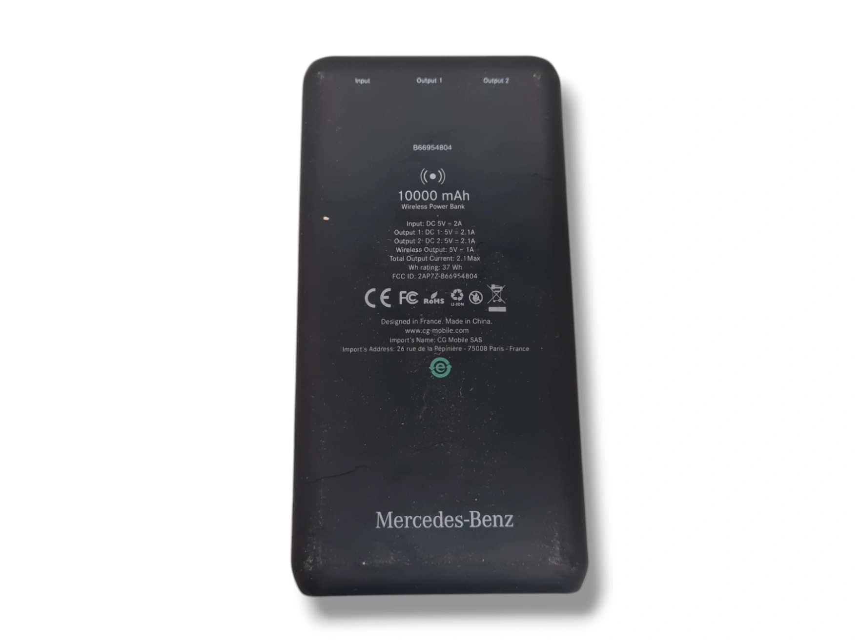 Powerbank Mercedes-Benz – 10 000 mAh med trådløs lading – bilde 3