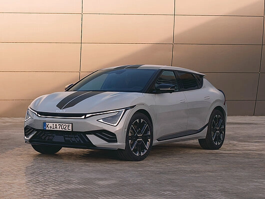 Pyntefolie Kia EV6 / EV6 GT-Line 2021 -> │ Dekorstriper for panser Racing Stripes - Glossy Black – bilde 2