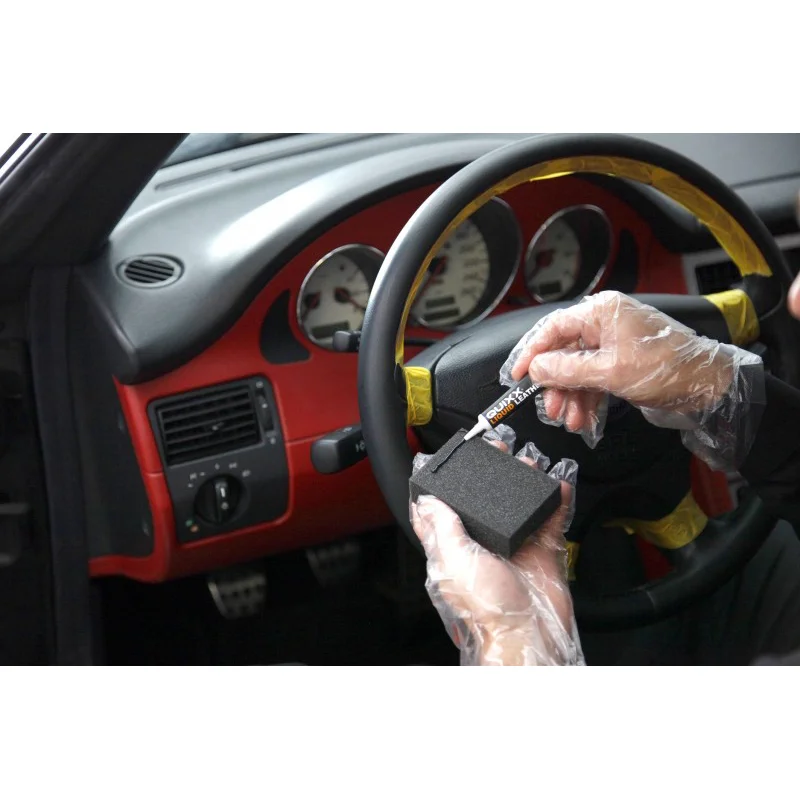 QUIXX Quixx Leather & Vinyl Repair Kit Skinn Reparasjonssett │ Komplett sett for småskader og riper i skinn - 66 mll – bilde 5