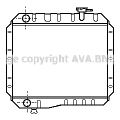Radiator Toyota Land Cruiser │ AVA Cooling Systems Engine radiator – bilde 2