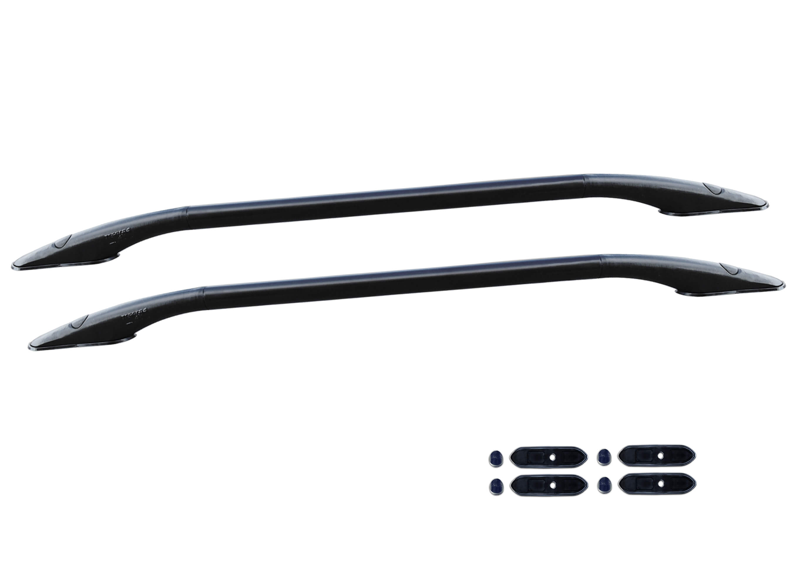 Rails for plan Ford Ranger 2012 -> │ Black Matt Stainless Steel Sport Design Side Hand Rails