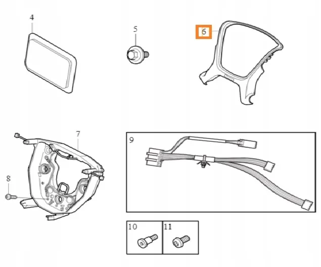 Rattdeksel Volvo Genuine® Silk Metal S80 V70 XC60 XC70 2007-2017