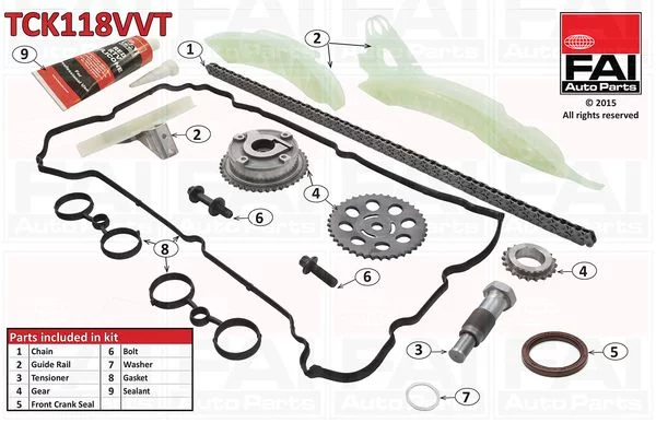 Registerkjedesett FAI AutoParts Image 8