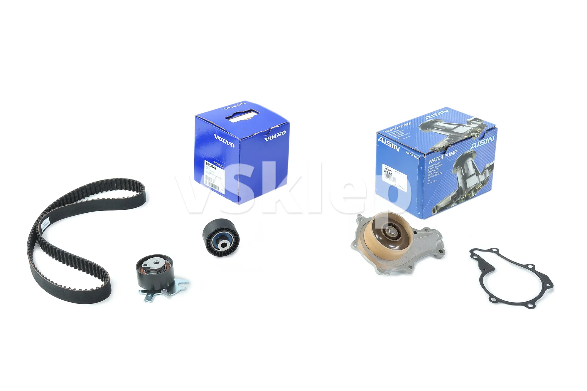 Registerreimsett med vannpumpe Volvo Genuine® C30 C70 S40 V50 S80 V70 │ 2.0D 136hk (vannpumpe Aisin)