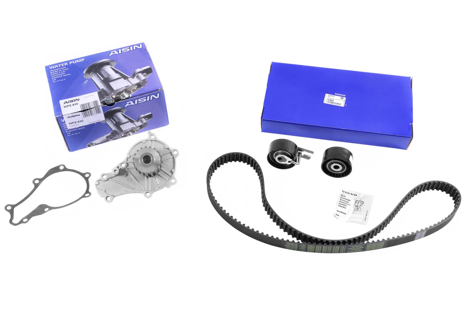 Registerreimsett med vannpumpe Volvo Genuine® S40 S80 V50 V70 C30 2005-2011 │ 1.6D D4164T