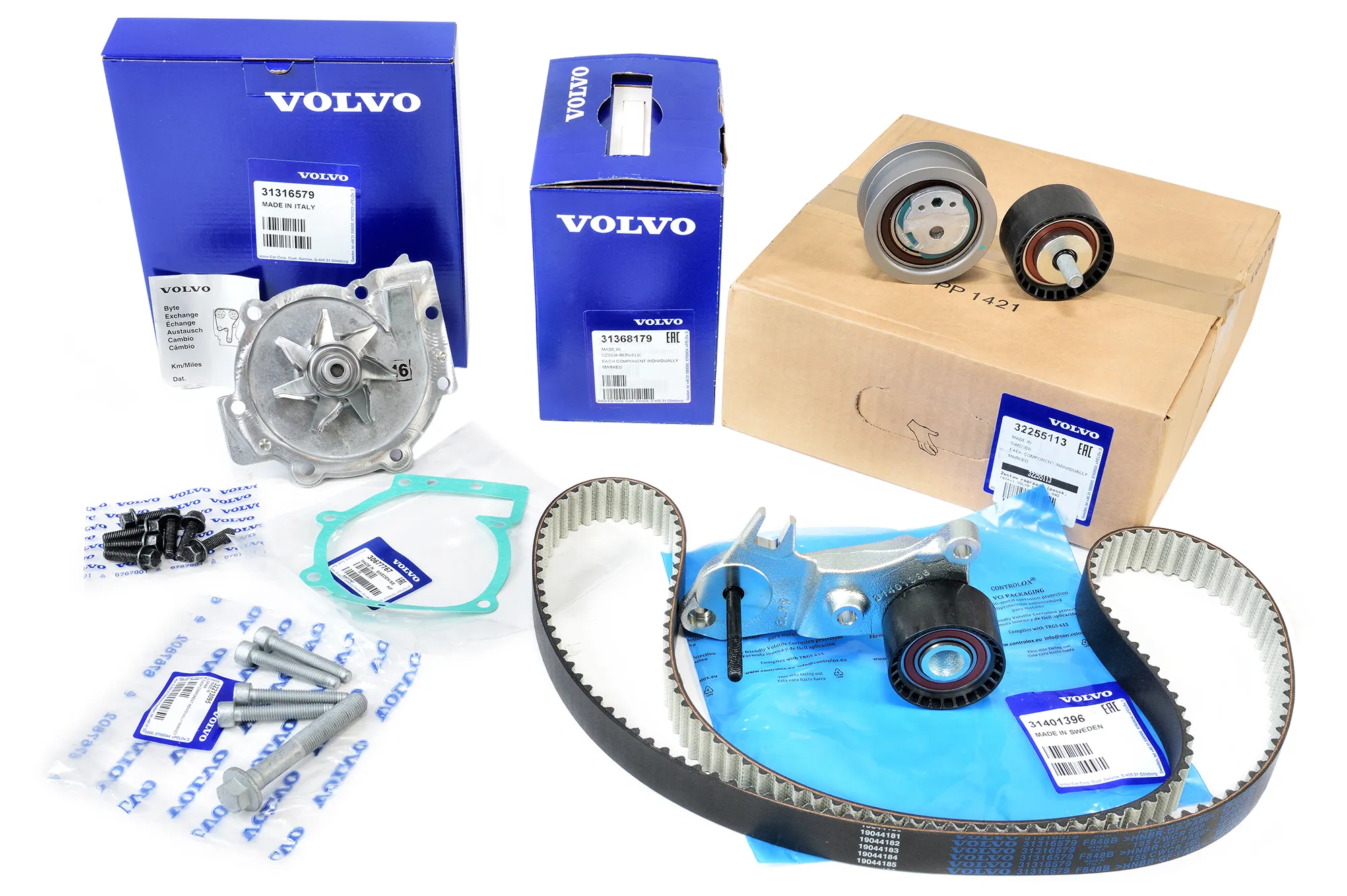 Registerreimsett med vannpumpe Volvo Genuine® S60 2016-2018 │ 2.0D 4-syl 224hk D4204T11