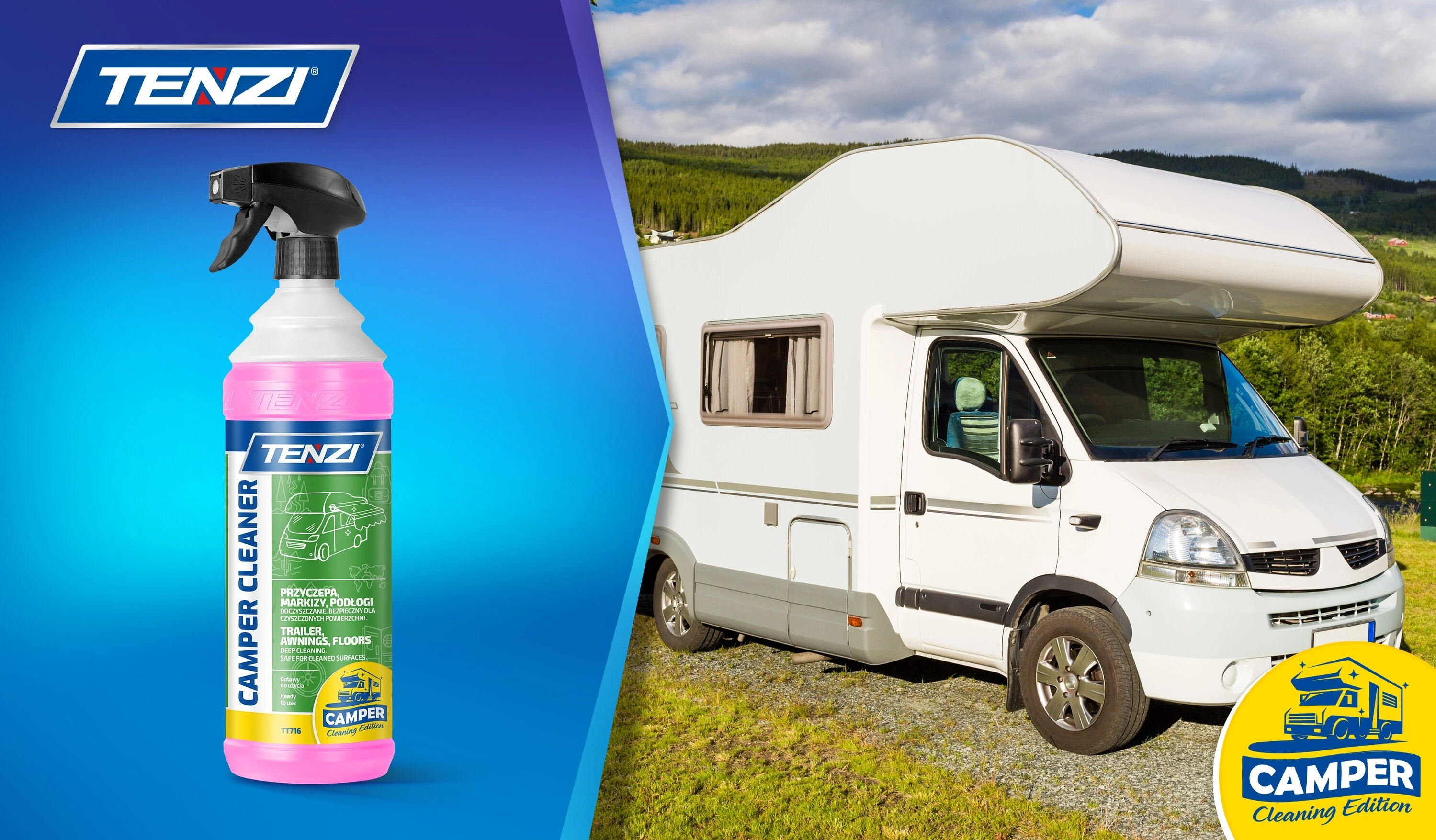 Rengjøringsmiddel Tenzi Camper Cleaner │ til campingvogn og bobil - 1000 ml – bilde 2