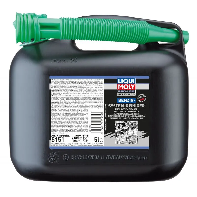 Rensevæske for bensininjektorer Liqui Moly Benzin-Injektor-Reiniger - 5 L