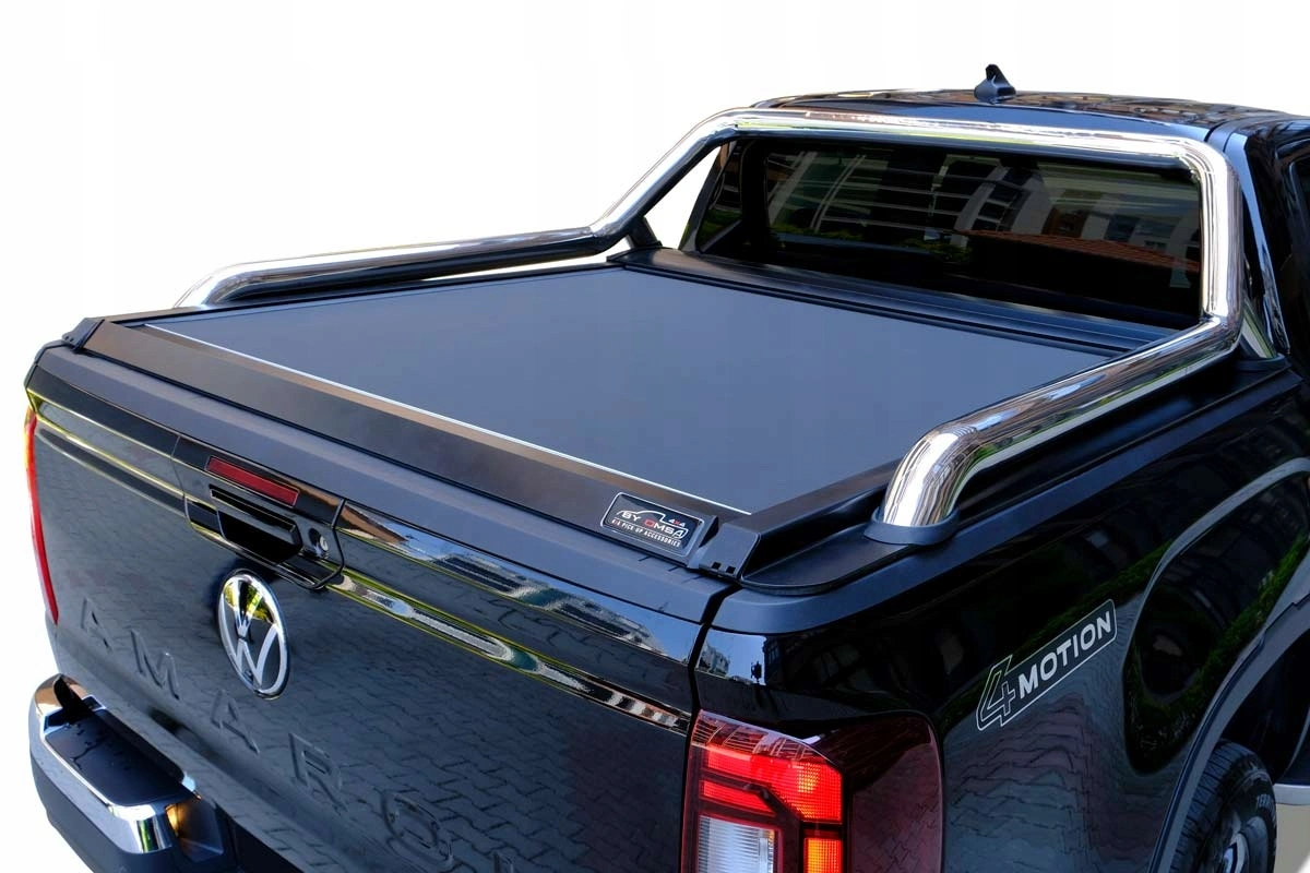 Rolltop VW Amarok II 2023 -> │ Double Cab Rullegardin  for lasteplanet - Aluminium Roll Cover Black