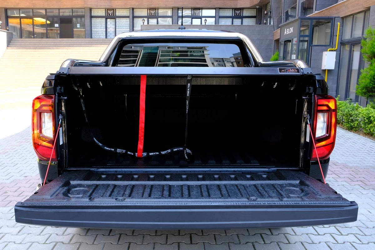 Rolltop VW Amarok II 2023 -> │ Double Cab Rullegardin  for lasteplanet - Aluminium Roll Cover Black – bilde 4