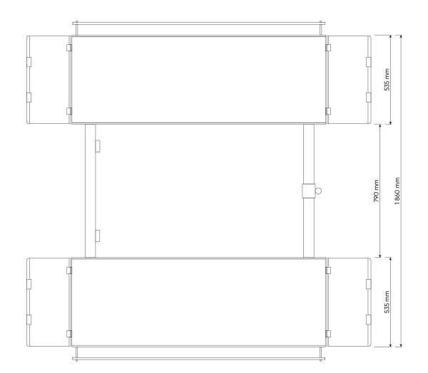 ROOKS mobil sakseløfter 3,5 t 110–1200 mm 230V – bilde 6