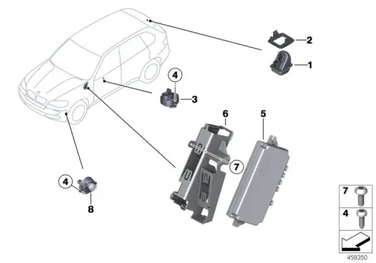 Ryggekamera BMW Top View – bilde 6