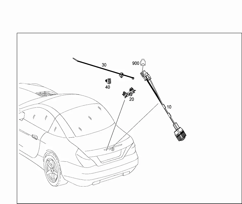 Ryggekamera Mercedes-Benz │ Genuine®  Rear Camera Image 5