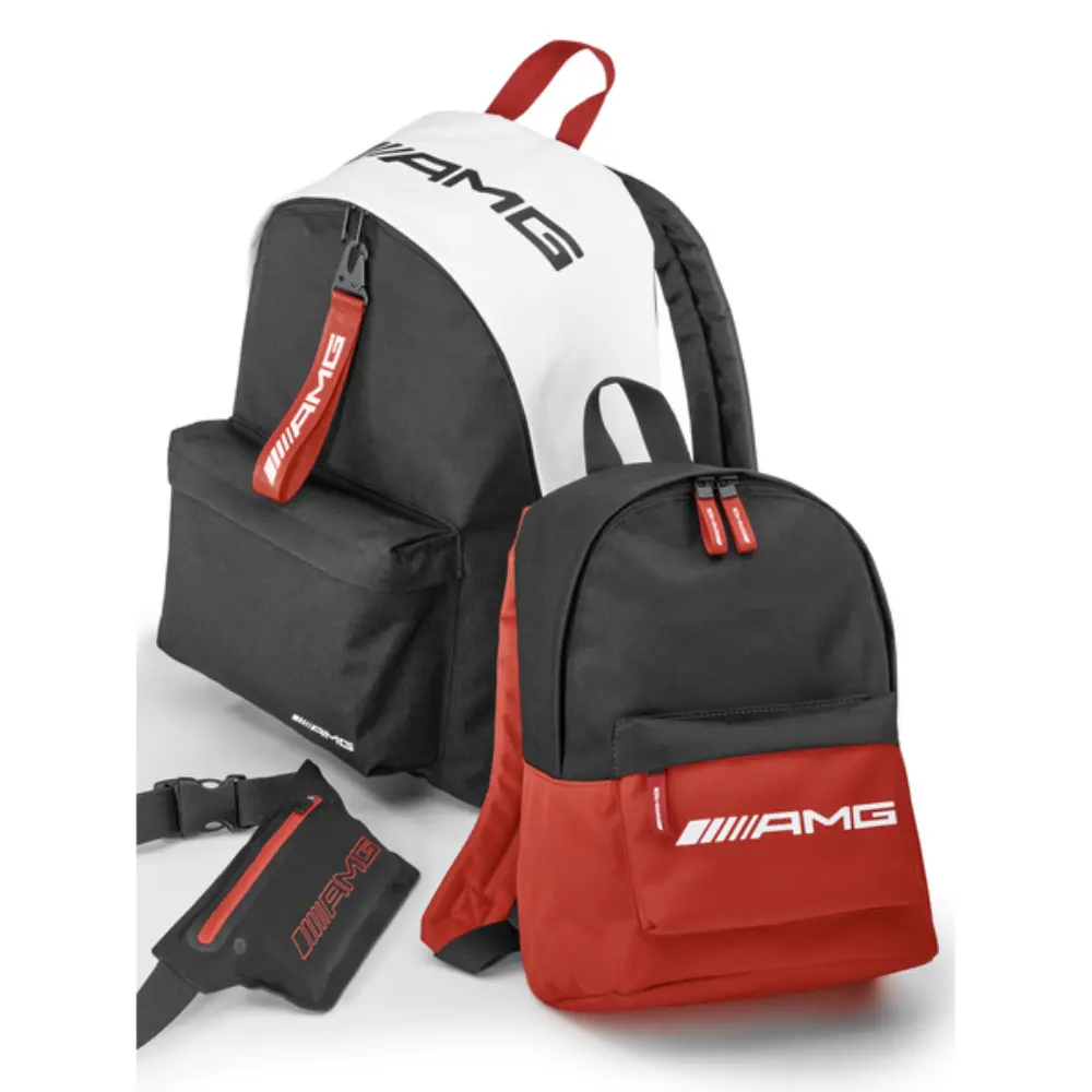 Ryggsekk til barn Mercedes-Benz AMG Red Black  | Genuine® Backpack Kids – bilde 2