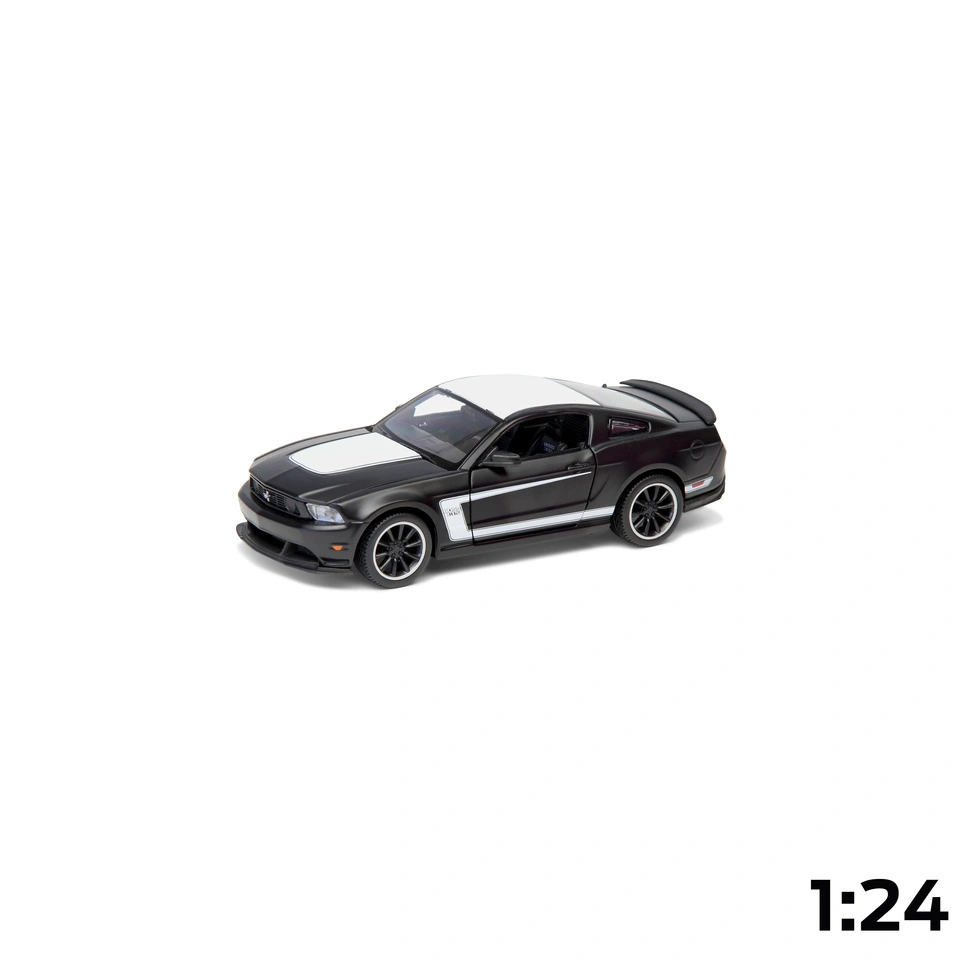 Samlemodell – Ford Mustang Boss 2015 | 1:24 matt svart/hvit – bilde 2