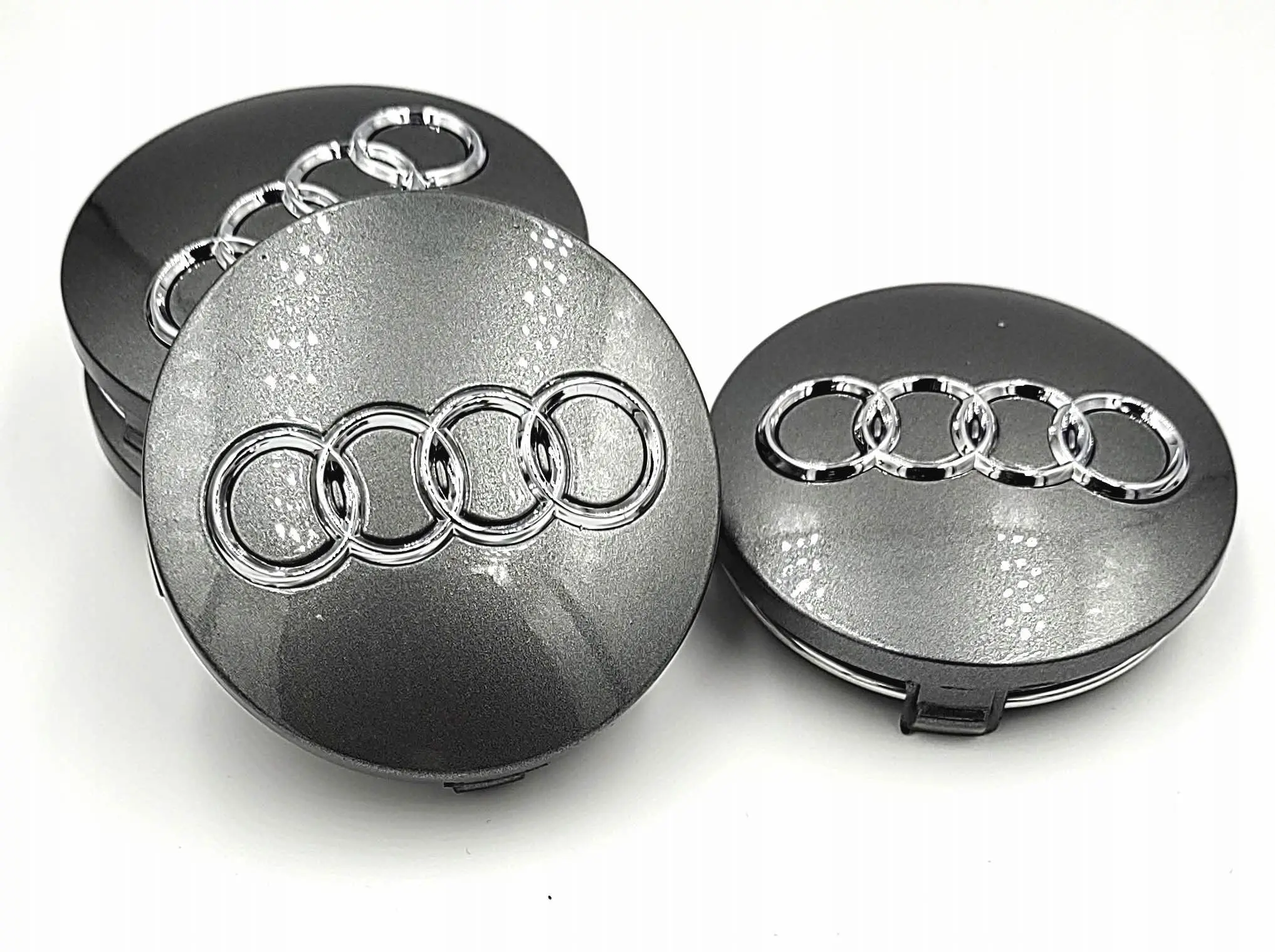 Senterkopp Audi Silver Edition 60mm │ Navkopp Center Cap - 1 stk Image 3