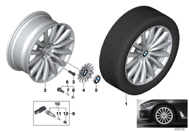 Senterkopp BMW 7 - 1 stk. – bilde 2