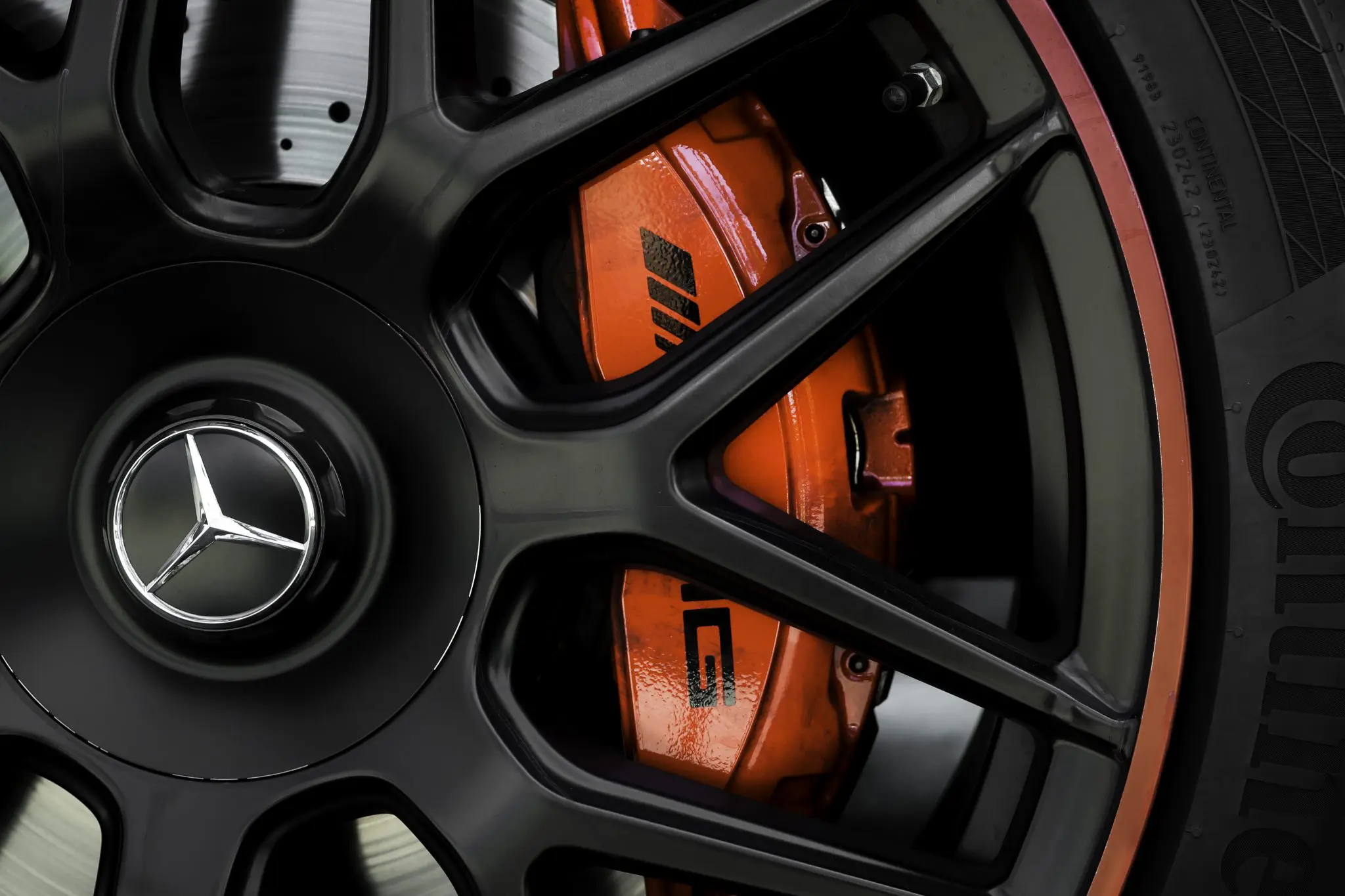 Senterkopp Mercedes-Benz Black Matt Edition │ Genuine® AMG Hubcap Lid  - 1 stk. – bilde 5