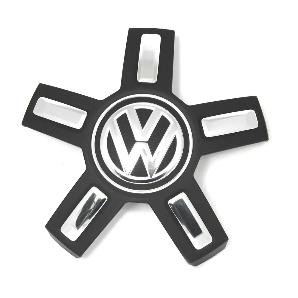 Senterkopp VW │ Genuine® satengsvart / blank krom / reflekssølv - 1 stk.