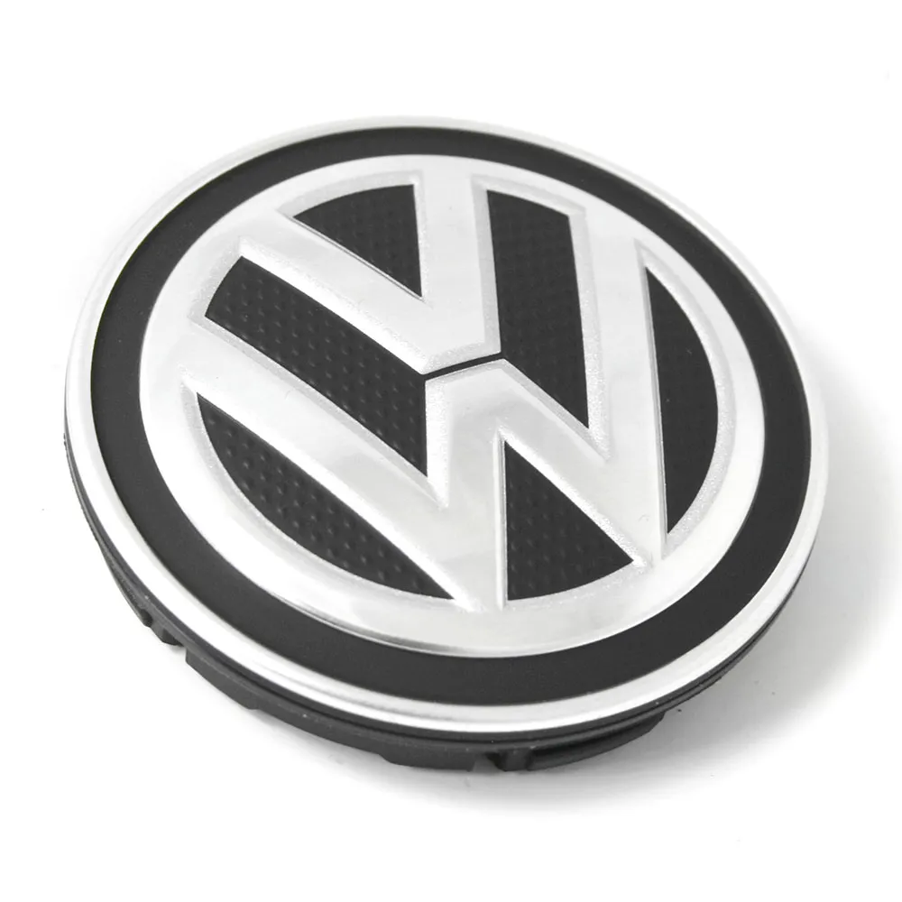 Senterkopp VW │ Genuine® satengsvart / blank krom / reflekssølv - 1 stk.