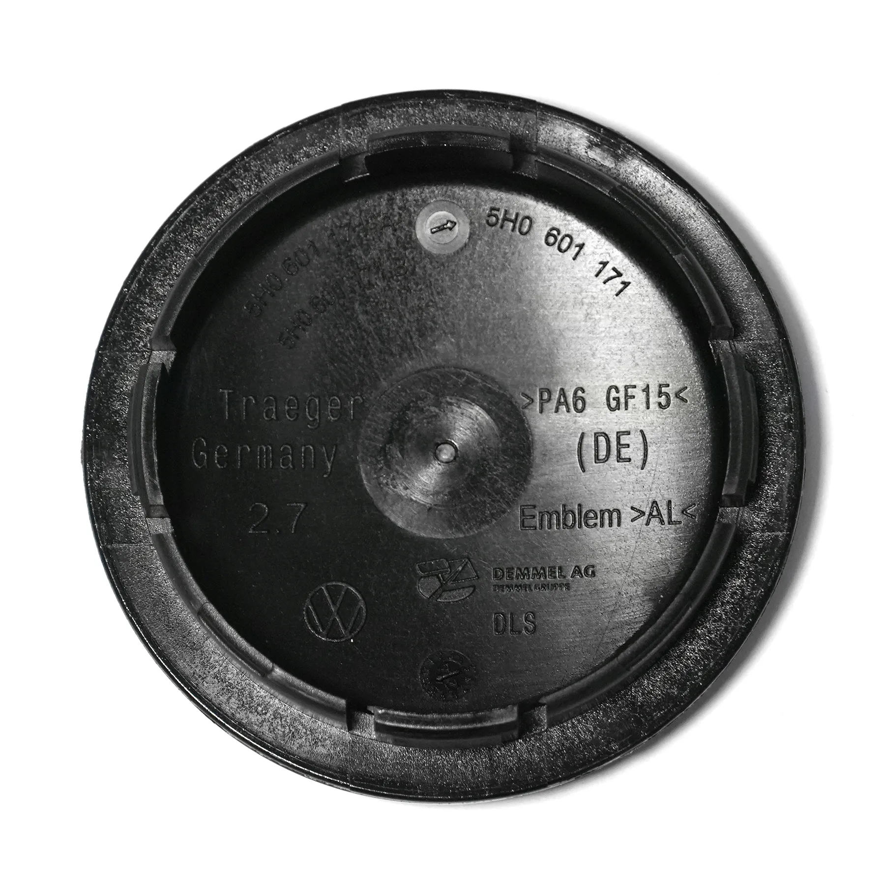 Senterkopp VW Ø 65 mm │ Genuine® svart / grå - 1 stk. – bilde 3