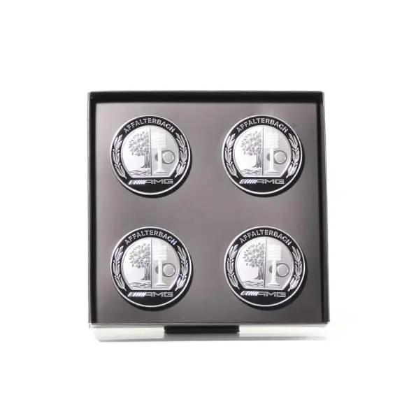 Senterkopper Mercedes-Benz AMG Dark Silver │ Genuine® Hub Caps  - sett 4 stk. – bilde 5