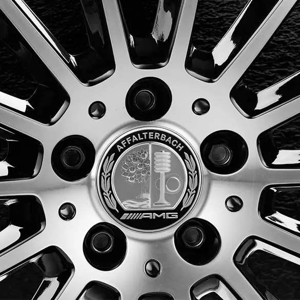 Senterkopper Mercedes-Benz AMG Dark Silver │ Genuine® Hub Caps  - sett 4 stk. – bilde 7
