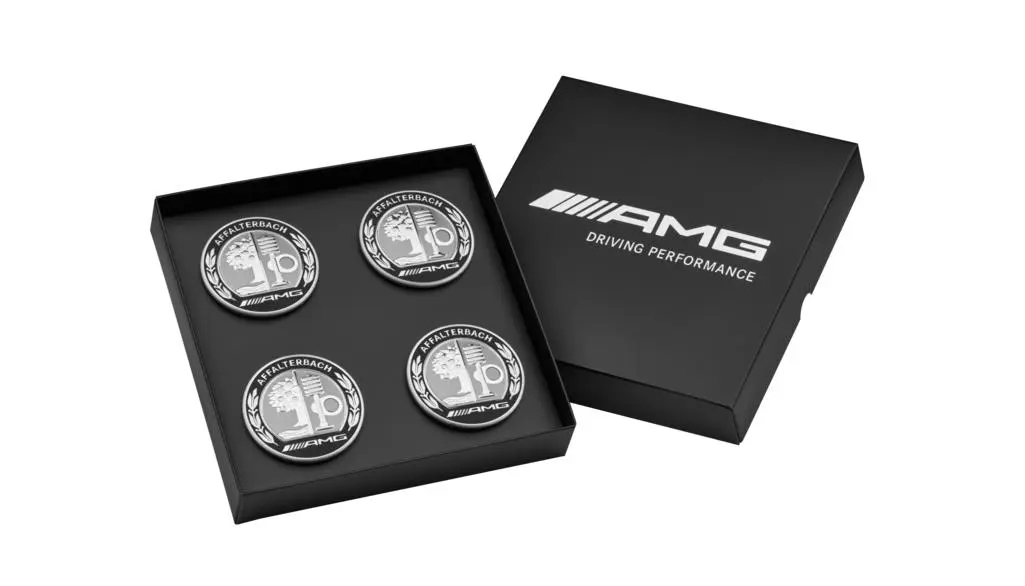 Senterkopper Mercedes-Benz AMG Silver Black Edition - sett 4 stk. – bilde 6
