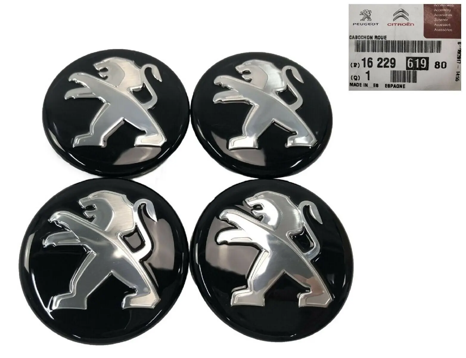Senterkopper Peugeot Black - 4 stk. – bilde 2