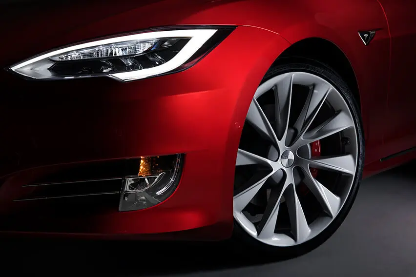 Senterkopper Tesla Model S 3 X Y Silver Grey Edition - 4 stk. Image 2